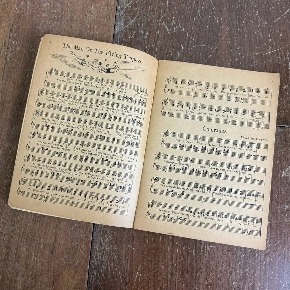 1935‎ Treasure Chest of Old Time Song Hits Booklet with sheet music & lyrics